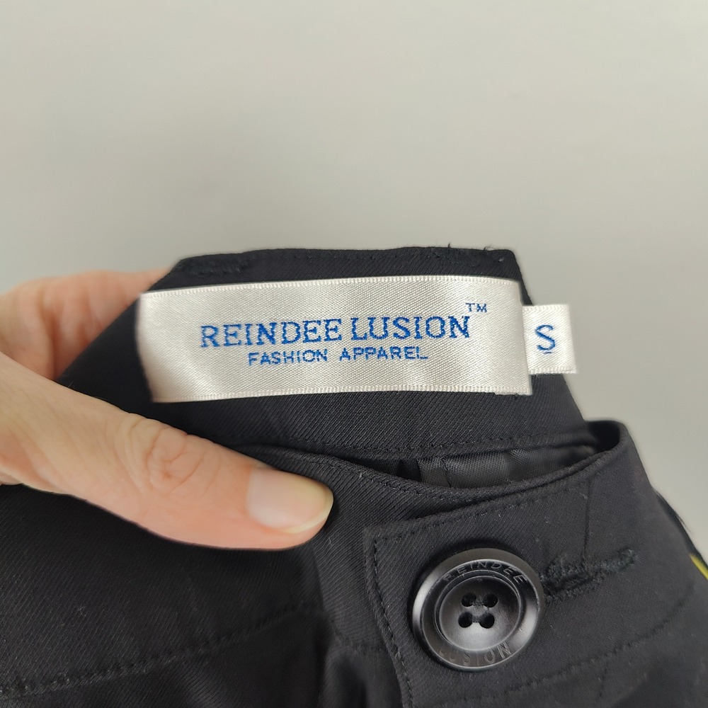 Reindee Lusion Patchwork Pants Men Small Black Bl… - image 8